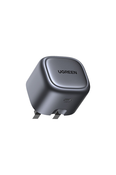 Ugreen شاحن سريع Nexode GaN USB-C منفذ 30 واط - رمادي