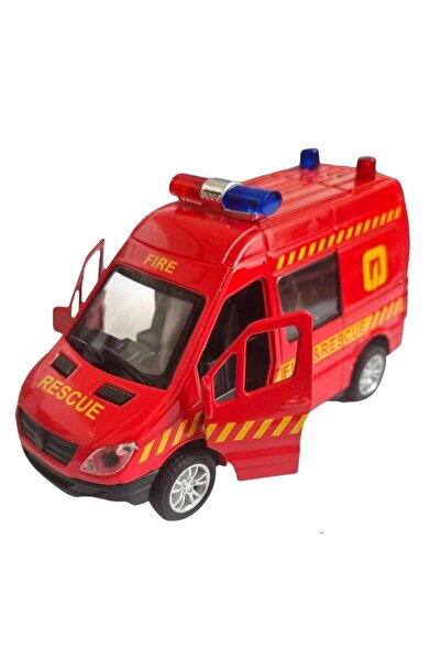 NEWBRENDHOME لعبة تعليمية للأولاد، مركبة إنقاذ معدنية مع إمكانية فتح وإغلاق ا...