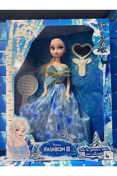 OMZ ألعاب تعليمية، دمية إلسا من فيلم فروزن مع صندوق وملحقات، 25 سم، لعبة للأو...