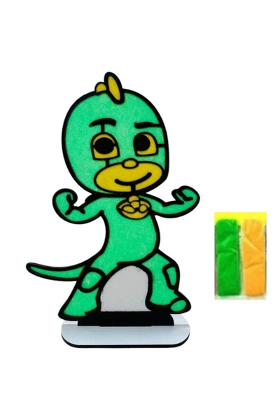 NEWBRENDHOME لعبة تعليمية للأولاد، لعبة تلوين خشبية على شكل سحلية: ارسم وقم ب...