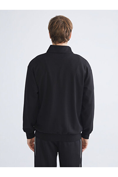 LC Waikiki Stand Collar Printed Men's Sweatshirt