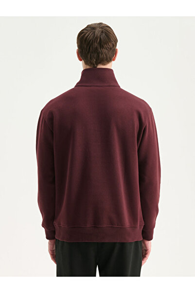 LC Waikiki Λαμπερές επιλογές από το Shining Store | Ανδρικό χοντρό φούτερ με φερμουάρ ψηλός λαιμός