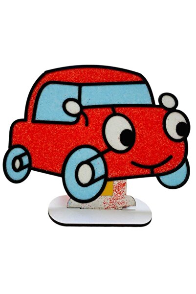 NEWBRENDHOME لعبة تعليمية للأولاد: لعبة الرسم بالملح الخشبية: ارسم وصنع تماثي...