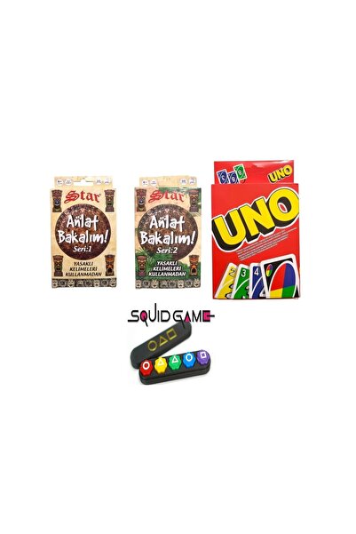 NEWBRENDHOME لعبة تعليمية للأولاد سكويد جيم 2 جونجي 5 تشيستون أونو + سلسلة أل...