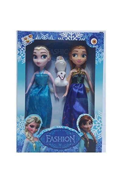 NEWBRENDHOME Eğitici Erkek Çocuk Oyuncak Mavi Elbiseli Elsa Anna Oyuncak Bebe...