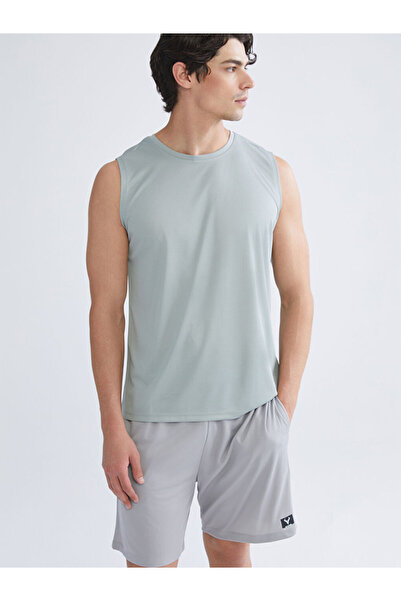 LC Waikiki Rmz Gi̇yi̇m Farkiyla Zero Roba Collar Men's Sleeveless T-Shirt