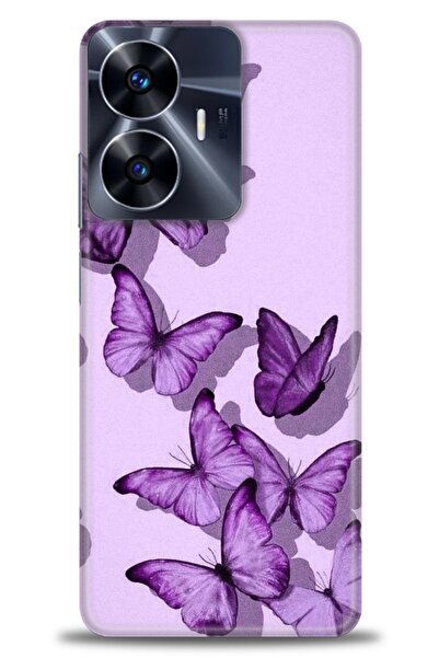 realme حافظة A+ Plus متوافقة مع شبكة الجيل الرابع C55 + واقي شاشة سيراميك غير...