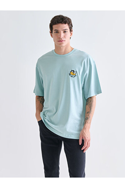 LC Waikiki Tricou pentru bărbați cu broderie la guler Zero Roba, Sparkling Ch...