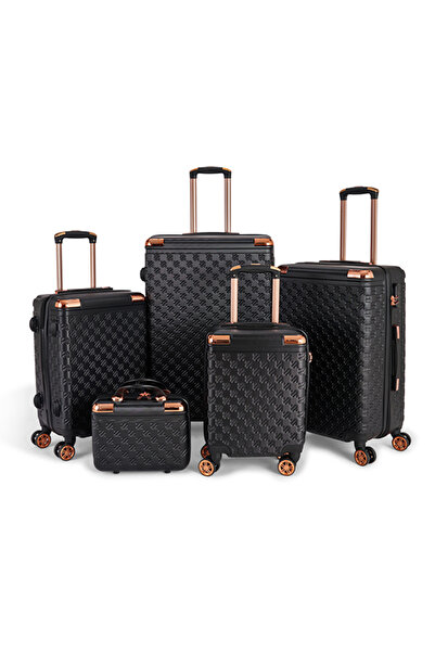 LİMRA طقم شنط سفر مكون من 5 حقائب أمتعة بعجلات مصنوعة من ABS بتصميم صلب و قوي