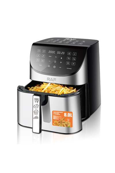 raf R.5388 Heat Evenly Multi Functional Air Fryer 8 L Touch Screen Intelligent High Class Air Fryer