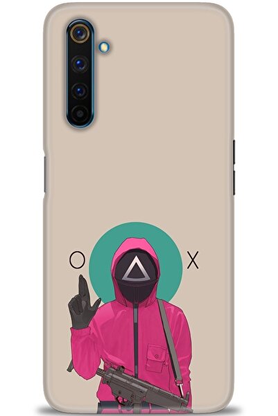 realme حافظة متوافقة مع 6 برو A+ بلس + واقي شاشة سيراميك غير قابل للكسر - 286