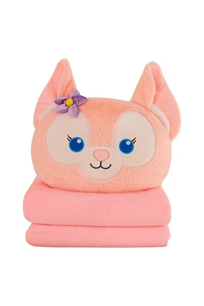 OEM Set jucărie de pluș și pătură, Kuromi din seria Hello Kitty Sanrio, roz d...