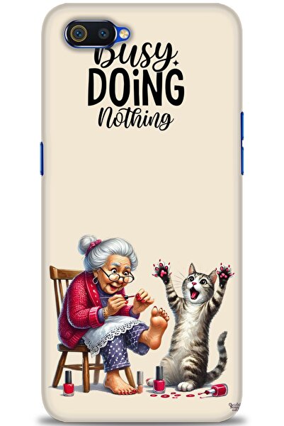 realme حافظة متوافقة مع C2 A+ Plus + واقي شاشة من السيراميك غير قابل للكسر - 44