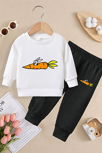 ADABEBEK Premium Carrot Printed Bottom and Top Baby Set 24479
