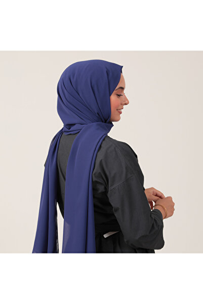 ipekistanbul Şifon Şal - Gece Mavisi