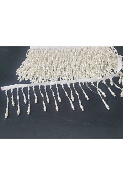 ESRA ŞELEM Damla İncili Boncuklu Saçak Püskül Dekoratif Şerit Aksesuar