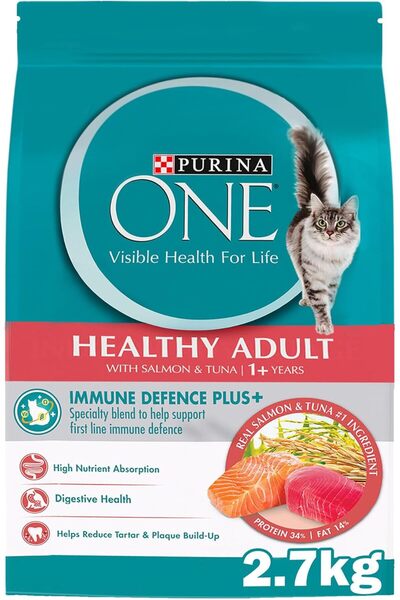 Purina One ® Healthy Adult with Salmon & Tuna (1+ Years) 2.7KG