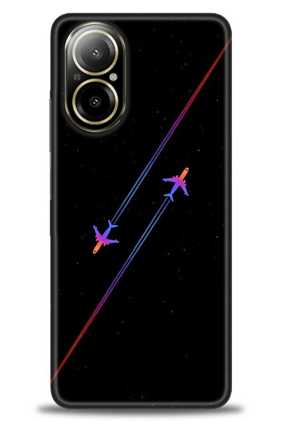 realme حافظة A+ Plus متوافقة مع 12 Lite 4G + واقي شاشة سيراميك غير قابل للكسر...