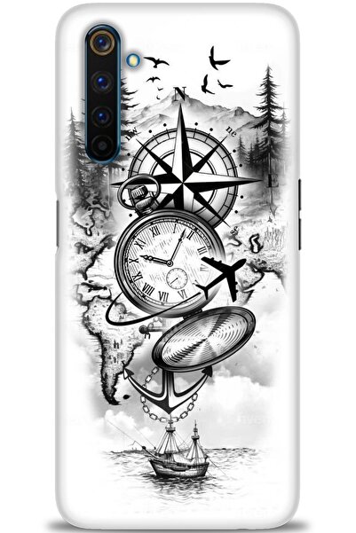 realme حافظة متوافقة مع 6 برو A+ بلس + واقي شاشة سيراميك غير قابل للكسر - 84