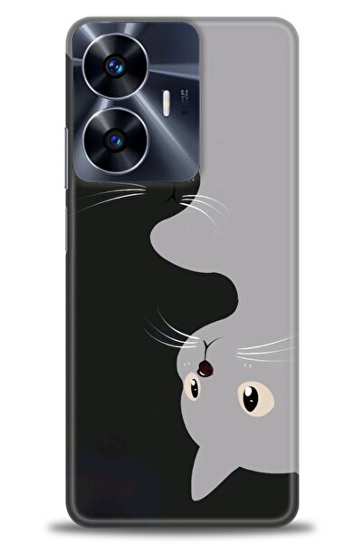 realme حافظة A+ Plus متوافقة مع شبكة الجيل الرابع C55 + واقي شاشة سيراميك غير...