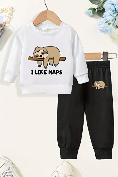 ADABEBEK Premium Sleepy Koala Printed Top and Bottom Baby Set 24478