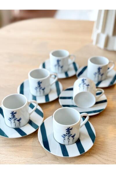 Porland Girye Desen3 6-Person 12-Piece Coffee Cup Set 90Cc 04Ppo000643