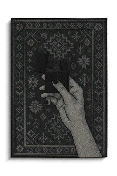 Rugs Modern Halı MOSSO Γκρι Θέμα Χειροποίητο Υφαντό Χαλί με Μοντέρνα Διακόσμη...