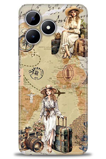 realme حافظة متوافقة مع نوت 50 + واقي شاشة سيراميك غير قابل للكسر - 270