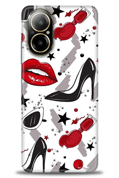 realme 12 Lite 4G Uyumlu A+ Plus Kılıf + SERAMİK KIRILMAZ EKRAN KORUYUCU - 416