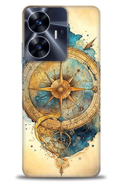 realme حافظة A+ Plus متوافقة مع شبكة الجيل الرابع C55 + واقي شاشة سيراميك غير...