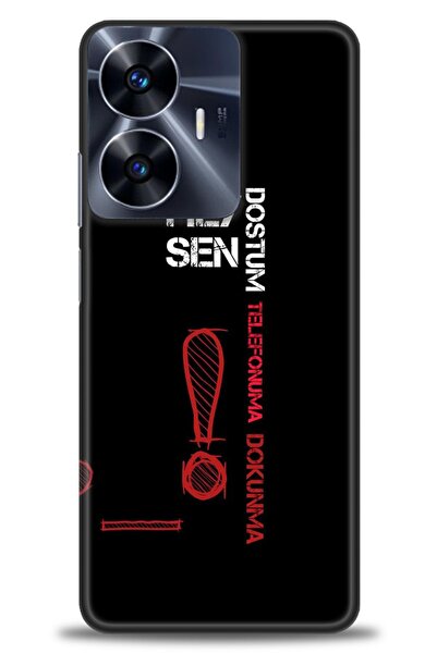 realme حافظة A+ Plus متوافقة مع 4G C55 + واقي شاشة سيراميك غير قابل للكسر - 392