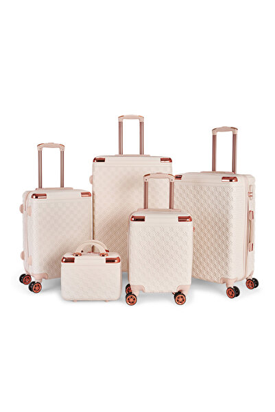 LİMRA طقم شنط سفر مكون من 5 حقائب أمتعة بعجلات مصنوعة من ABS بتصميم صلب و قوي