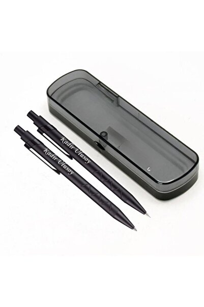 Hediye Vakti Kişiye Özel İsimli Kalem Seti | Kurşun ve Tükenmez Kalem İkili Set