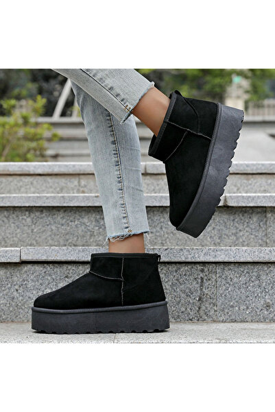 SOFILINE Ghete negre cu talpă groasă 333-78 116