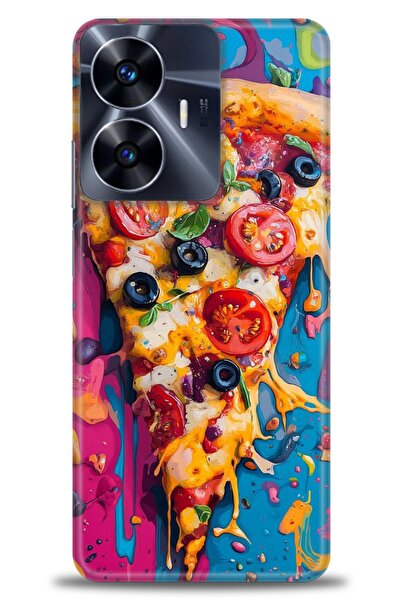 realme حافظة A+ Plus متوافقة مع شبكة الجيل الرابع C55 + واقي شاشة سيراميك غير...