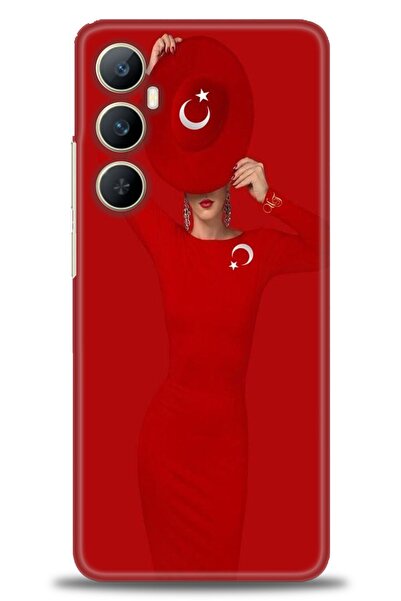 realme حافظة A+ Plus متوافقة مع شبكة الجيل الرابع C65 + واقي شاشة سيراميك غير...