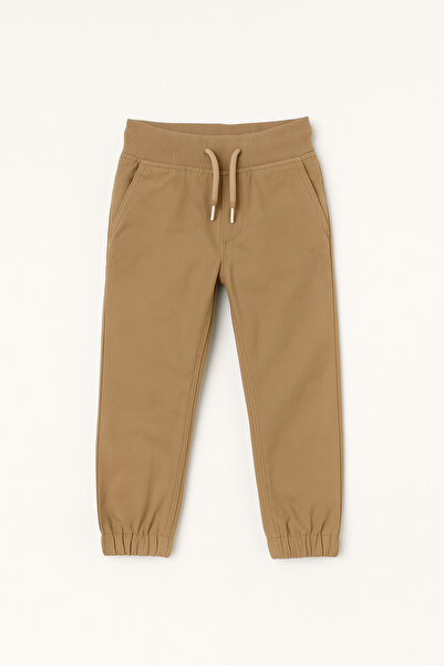 Magu Boys' Cotton School Trousers - Comfortable Fit with Elastic Waist and Pockets