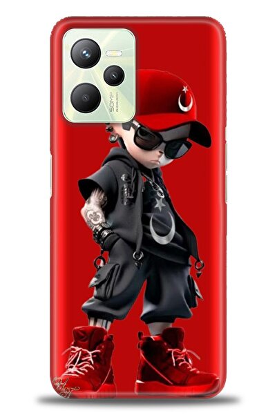 realme حافظة متوافقة مع C35 A+ Plus + واقي شاشة سيراميك غير قابل للكسر - 250