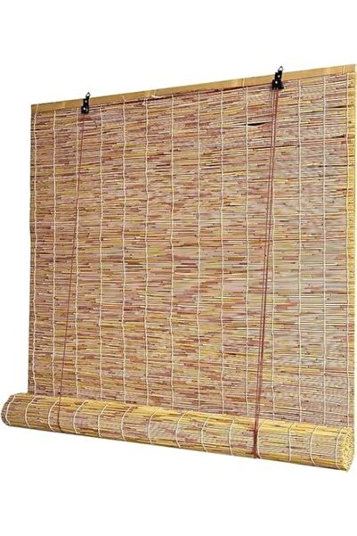 genric FFD Bamboo Blind With Accessories Window Covering Roller Bamboo Blind Hanging Window Bamboo 120x200