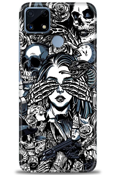 realme حافظة متوافقة مع A+ Plus + واقي شاشة من السيراميك غير قابل للكسر - 352