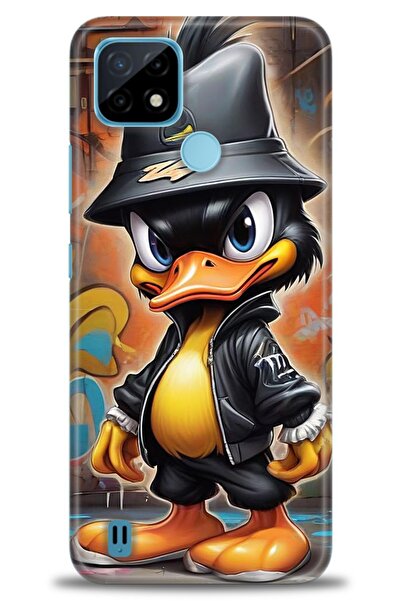 realme حافظة متوافقة مع C21 A+ Plus + واقي شاشة سيراميك غير قابل للكسر - 256