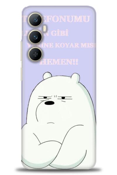 realme حافظة A+ Plus متوافقة مع شبكة الجيل الرابع C65 + واقي شاشة سيراميك غير...