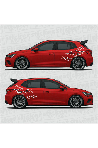 Sticker Works Sakura Sticker Application |   A Touch of Spring in Your Vehicle!