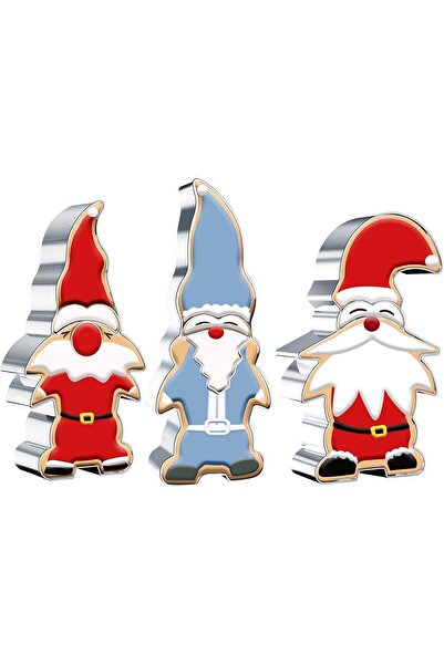 Winwild Set de 3 forme de biscuiți de Crăciun, din oțel inoxidabil.