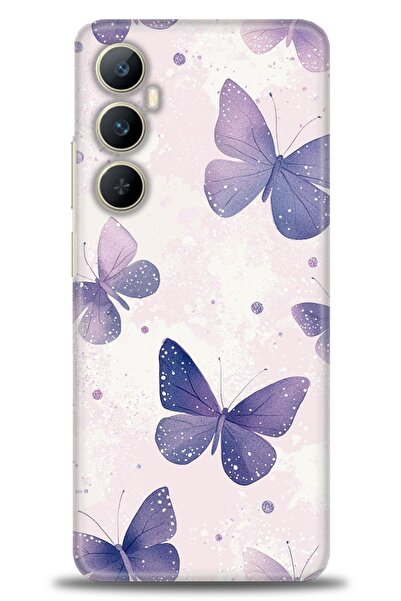 realme حافظة A+ Plus متوافقة مع شبكة الجيل الرابع C65 + واقي شاشة سيراميك غير...