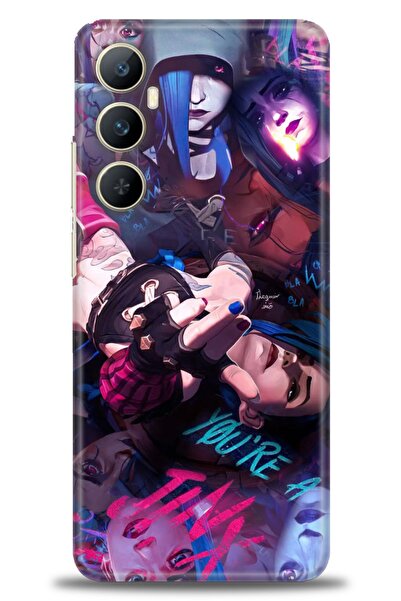 realme حافظة A+ Plus متوافقة مع شبكة الجيل الرابع C65 + واقي شاشة سيراميك غير...