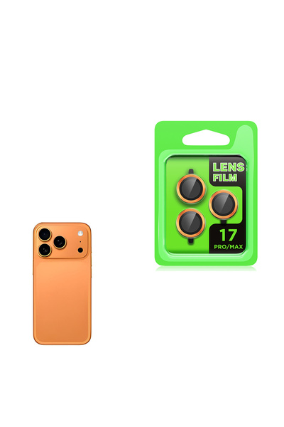 BUTAM BİLİŞİM iPhone 17 Pro Zore Cl-07 Camera Lens Protector - Orange
