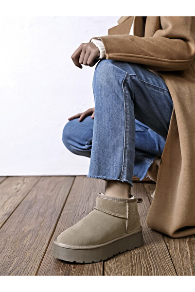 SOFILINE Ghete maro taupe din piele naturală JB1924 118