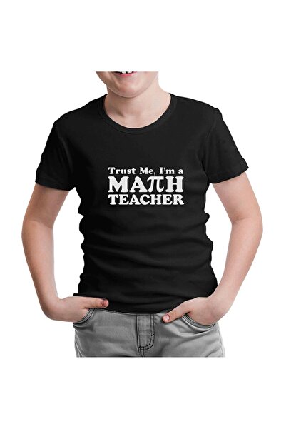 Lord T-Shirt تي شيرت أسود للأطفال من I'm Math Teacher لعيد المعلم
