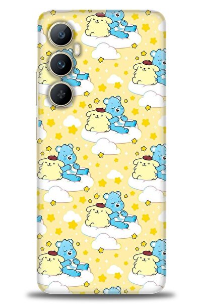 realme حافظة A+ Plus متوافقة مع شبكة الجيل الرابع C65 + واقي شاشة سيراميك غير...